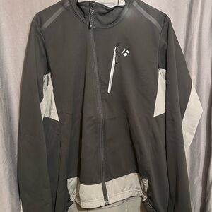 Bontrager Black and Gray Performance Jacket with Full Zip Design